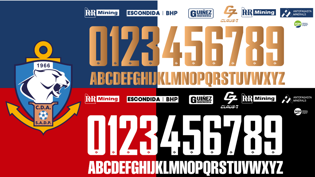Parche de Nombre y Numero De Antofagasta 2025